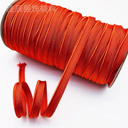 3849 Spot 39 colores 1 cm borde fino cinta maestra de seda brillante tira de brotes ribete cuerda borde incrustado tira cincha accesorios de ropa