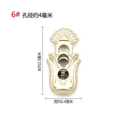 3542★ Hebilla de ajuste de campana de metal, hebilla de resorte de contracción de carga de suéter, hebilla de ajuste elástico, hebilla de cuerda, hebilla de cuerda, hebilla de nariz de cerdo