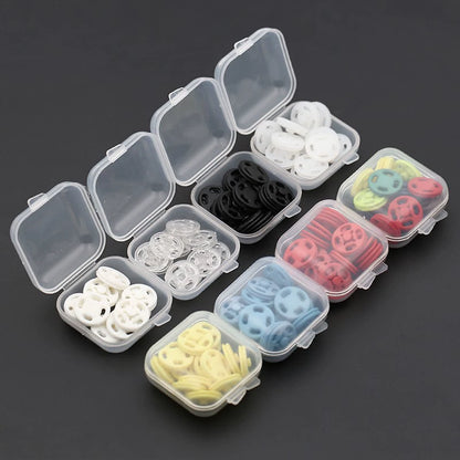 3484★ Botón oculto de plástico invisible transparente para madre e hijo, camisa con botones antiluz, cárdigan, ropa de bebé, botón a presión