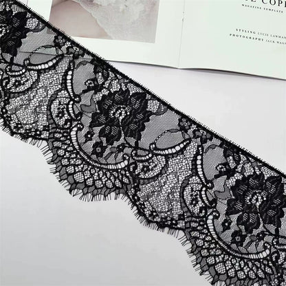 3774 Exquisitos, anchos 15CM, pestañas de encaje unilaterales, exquisito encaje, accesorios de ropa de bricolaje hechos a mano, materiales para cortinas de faldas