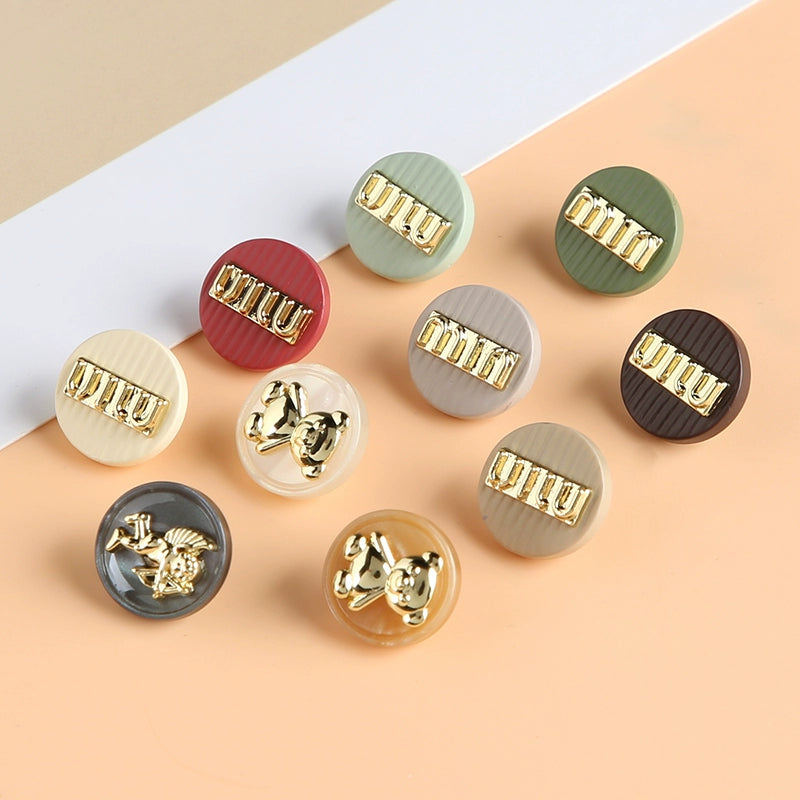 3363★  Metal shirt shirt decorative buttons clothes cardigan jacket buttons high-end round personalized cuff buttons accessories
