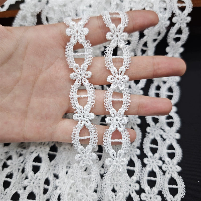3550★ Ancho 1,8 cm Nueva cinta hueca de encaje DIY hecha a mano Lolita falda accesorios de decoración de ropa
