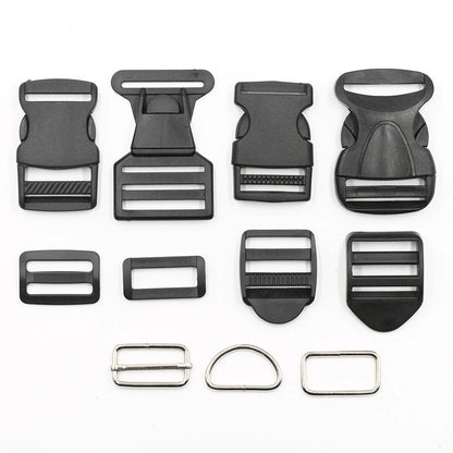 3522★ Hebilla de velcro Accesorios para equipaje Hebilla para madre Mochila escolar para exteriores Mochila de montañismo al aire libre Hebilla Botón negro