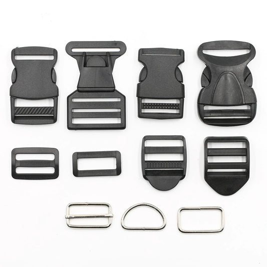 3522★ Hebilla de velcro Accesorios para equipaje Hebilla para madre Mochila escolar para exteriores Mochila de montañismo al aire libre Hebilla Botón negro