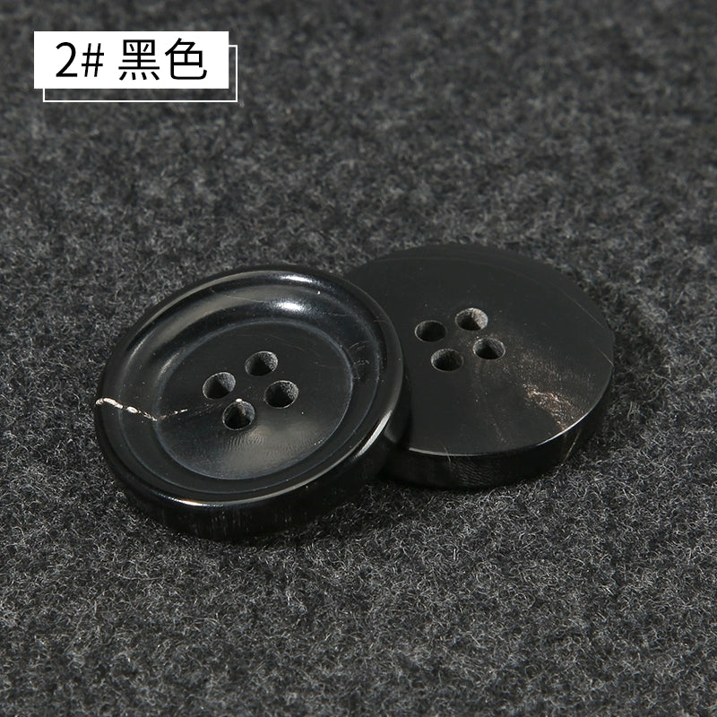 3421★  Real horn buttons for men's and women's suits, suits, buttons, pants, round high-end button accessories, clothes, coats, decoration