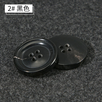 3421★  Real horn buttons for men's and women's suits, suits, buttons, pants, round high-end button accessories, clothes, coats, decoration