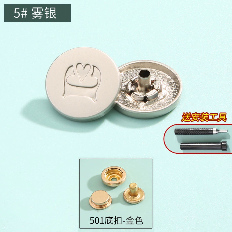 3410★ Boutons pression haut de gamme sans couture pour vêtements pour femmes, boutons mère et enfant, boutons quatre en un, boutons de doudoune, boutons boutons, boutons cachés invisibles.