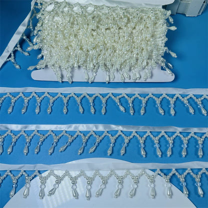 Cinturón de hanfu con flecos de perlas y cuentas, cadena, cortina facial, barba, tocado, accesorios de ropa DIY, 3683 anchos, 4,5 cm