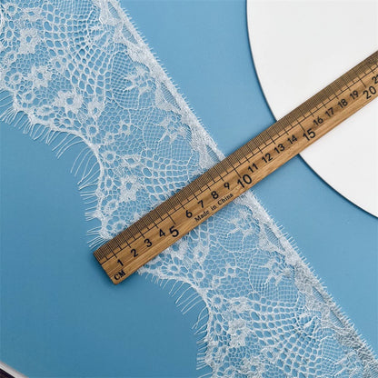 3765 Modelo de gran venta de 10 cm de ancho, accesorios de encaje para pestañas en blanco y negro, cortinas hechas a mano DIY, ropa, superficie de encaje decorativo