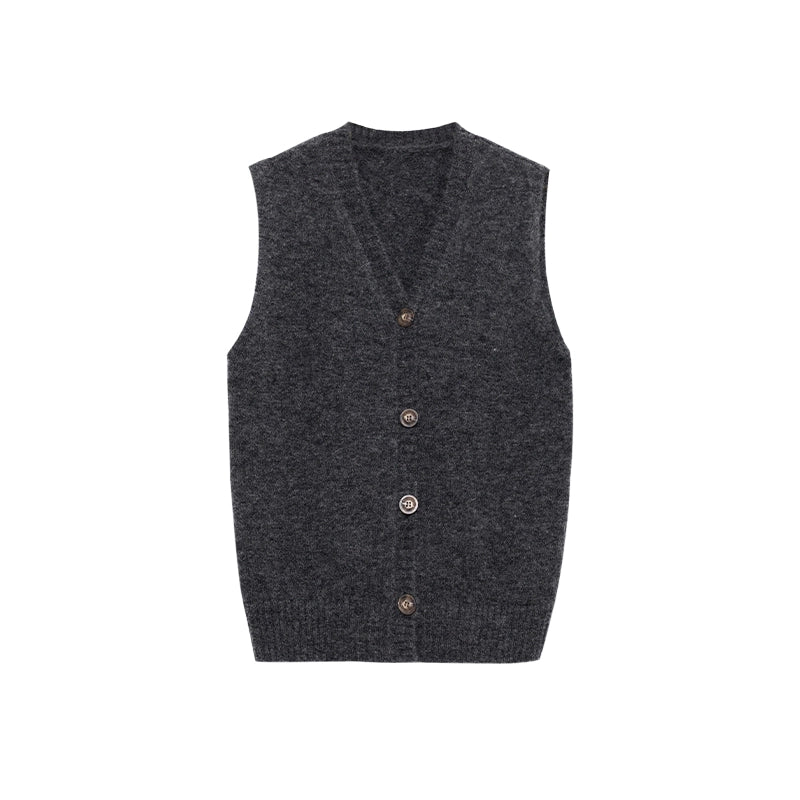 [Offre spéciale à durée limitée] Cardigan en mohair doux et ciré, veste pull longue avec gilet sans manches, ensemble deux pièces