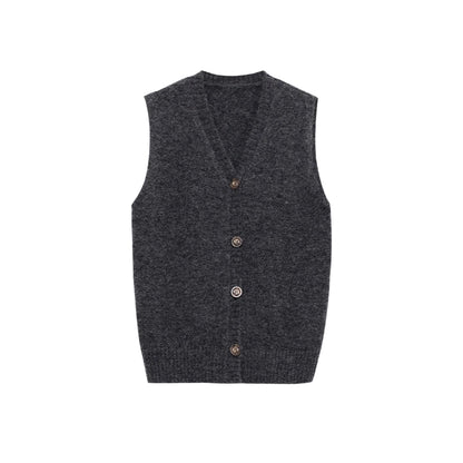 [Offre spéciale à durée limitée] Cardigan en mohair doux et ciré, veste pull longue avec gilet sans manches, ensemble deux pièces