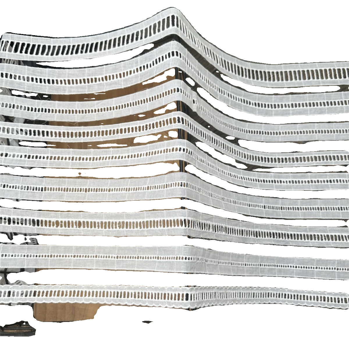 3800 Exquisito ribete de algodón puro japonés y coreano, tela de encaje bordado para escaleras, accesorios de encaje decorativos para empalme de ropa hechos a mano