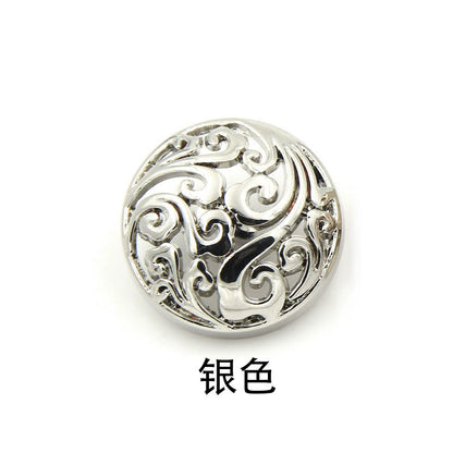 3449★ Botón de abrigo de metal de nube auspiciosa hueca segundo maestro Zhang Yunlei mismo botón de alta gama botón de chaqueta botón accesorios de ropa