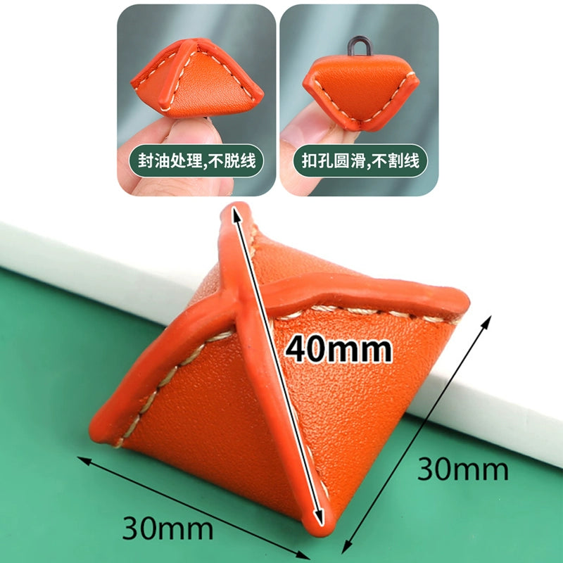 3241★  Ainujia leather jacket buttons fur zongzi leather button jacket trench coat woolen buttons versatile women's top high-end buttons