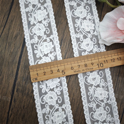 3820 Tissu en dentelle brodée avec ourlet en maille exquise, vêtements de bricolage, vêtements pour bébé, bretelles, robe de mariée, vêtements pour enfants, accessoires d'épissure