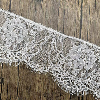 3774 Exquisitos, anchos 15CM, pestañas de encaje unilaterales, exquisito encaje, accesorios de ropa de bricolaje hechos a mano, materiales para cortinas de faldas