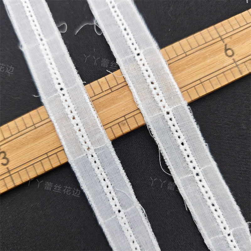 3783 Venta caliente de accesorios de moda hechos a mano DIY materiales de costura de algodón escalera bordado encaje ropa falda tela decorativa