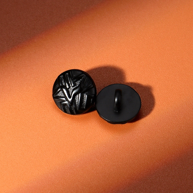 3406★  Black metal shirt buttons women's clothes exquisite round buttons versatile shirt cuffs neckline high-end buttons men