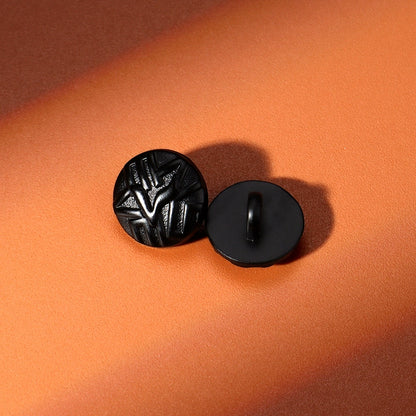 3406★  Black metal shirt buttons women's clothes exquisite round buttons versatile shirt cuffs neckline high-end buttons men