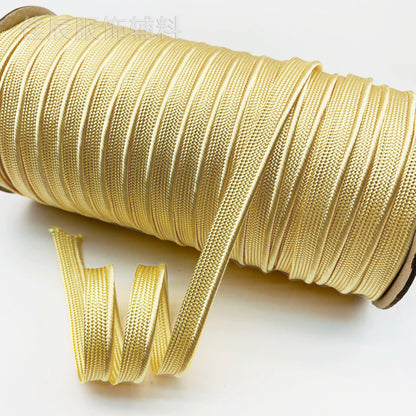 3849 Spot 39 colores 1 cm borde fino cinta maestra de seda brillante tira de brotes ribete cuerda borde incrustado tira cincha accesorios de ropa