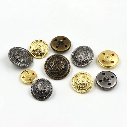 3434★ Botón de chaqueta de hombre, botón de traje, botón redondo de camisa, botón cosido a mano, botón de cobre de metal plateado antiguo retro versátil.