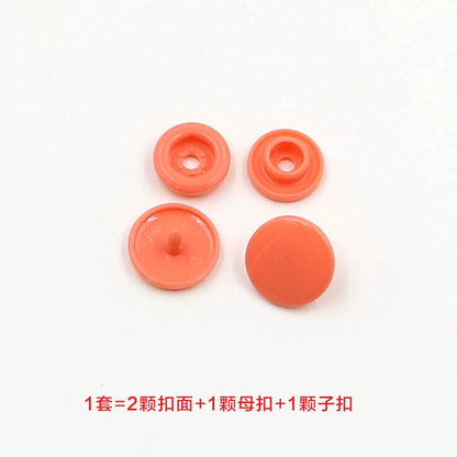 3413★  Plastic four-in-one buckle special button for colored baby clothes, seam-free hidden button, baby buckle nail button, mother and child buckle