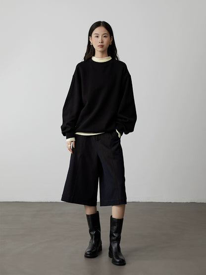 [Selección de corazón cómodo] Camisa clásica de cuatro colores con parte inferior de tencel fino de CAREMIND, top apilado de cuello semialto y corte entallado 