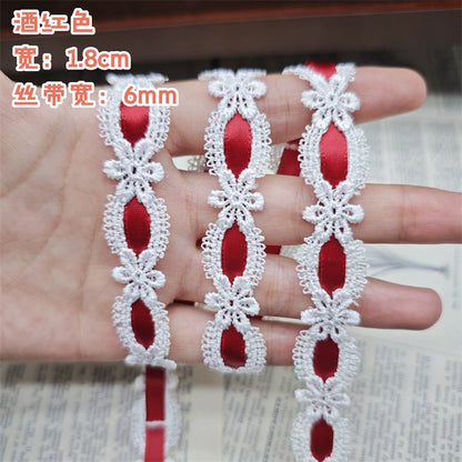 3550★ Ancho 1,8 cm Nueva cinta hueca de encaje DIY hecha a mano Lolita falda accesorios de decoración de ropa