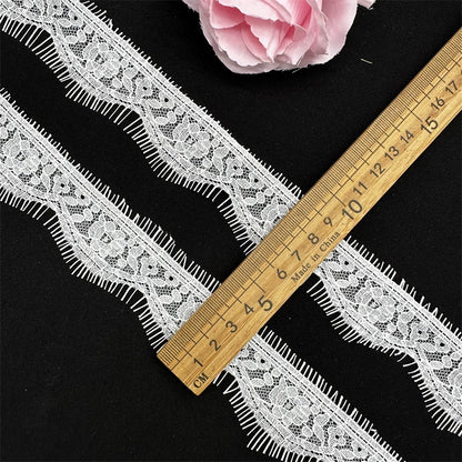 3777 ancho 4-5cm exquisito encaje de pestañas pequeñas DIY tela hecha a mano ropa interior falda cuello accesorios decorativos