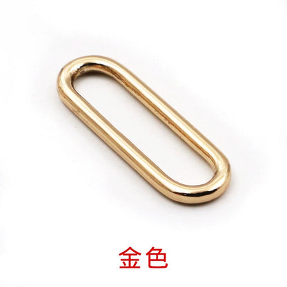 3519★ Hebilla de cinturón de metal con botón dorado ovalado para gabardina de mujer, botón de abrigo, botón de ajuste para bolso de zapato