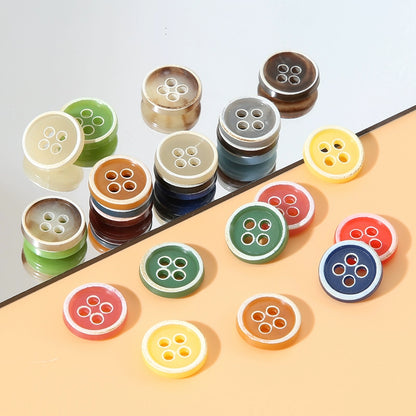 3308★  Shirt, cardigan, small buttons, children's clothes buttons, round four-eye button accessories, men's and women's small fragrant and versatile decoration