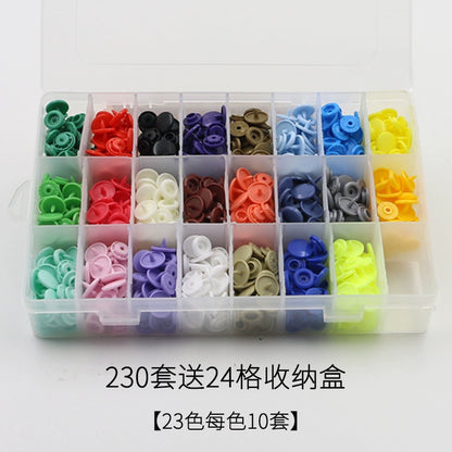 3412★  Button buttons Raincoat hidden buttons Plastic four-in-one buttons Children's overalls Pants Mother buttons Clothes Children's women's snap buttons