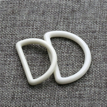 3525★ Ropa en blanco y negro Hebilla de anillo en D Hebilla de ajuste de correa Hebilla en D Hebilla de correa Accesorios de equipaje Hebilla de anillo en D Botón de plástico