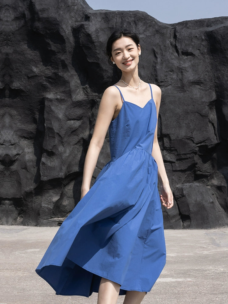 [Offre à durée limitée] Robe à bretelles blanche CAREMIND, robe de plage, vacances en bord de mer, robe Dopamine