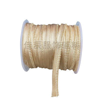 3843 Spot 1cm oro y plata alambre tejido niño cinta maestra brote tira accesorios ropa tira de borde con incrustaciones almohada tira de borde con incrustaciones de cuerda de ribete