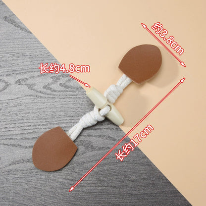 3499★ Botones de cuerno para abrigo, chaqueta de lana de cachemira, botones para gabardina para suéteres de hombres y niños, botones de madera de alta gama