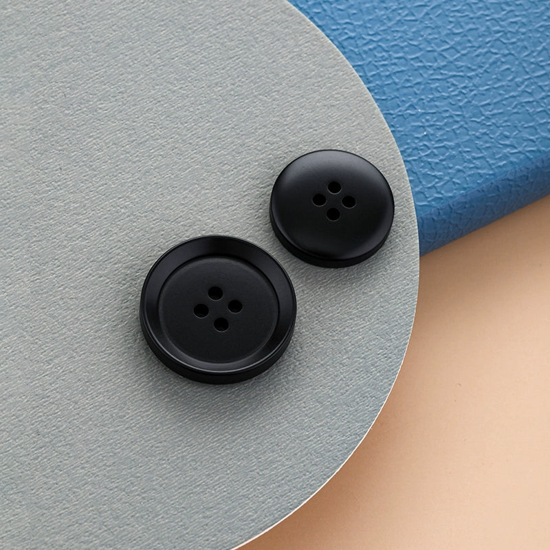 3459★  Black resin buttons men's suit jacket buttons top women's woolen coat trench coat pants versatile high-end buttons