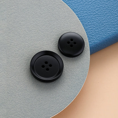 3459★  Black resin buttons men's suit jacket buttons top women's woolen coat trench coat pants versatile high-end buttons