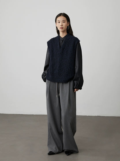 [Camisa de cerámica negra] Chaqueta de cuero negra de moda para viajeros CAREMIND, chaqueta retro corta con cuello alto pequeño 