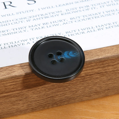 3463★ Botones de cuerno real para hombre, traje, chaqueta, pantalón, botones de alta gama, abrigo de cachemira para mujer, botones negros Daquan