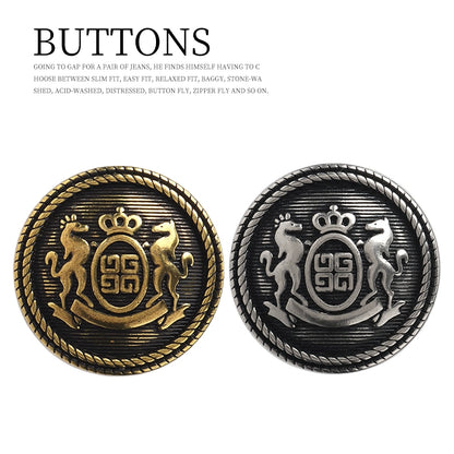 3237★  Vintage British style metal button coat trench coat sweater suit jacket hand-sewn buttons bronze ancient silver buttons