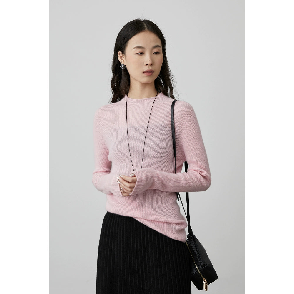 [Seamless series/turtleneck wool bottoming shirt] CAREMIND premium pure cashmere comfortable top autumn and winter