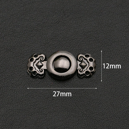 3501★ Hebilla antigua de metal para cheongsam Hanfu, hebilla antigua, hebilla de cuello con botón retro, accesorios para ropa