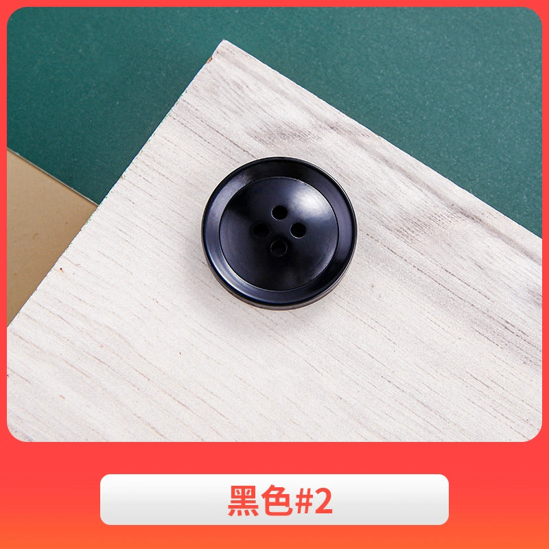 3444★ Gabardina negra con botones redondos para hombre, traje de pantalón, botones versátiles para mujer, ropa de traje