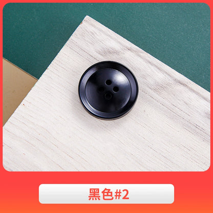 3444★ Gabardina negra con botones redondos para hombre, traje de pantalón, botones versátiles para mujer, ropa de traje