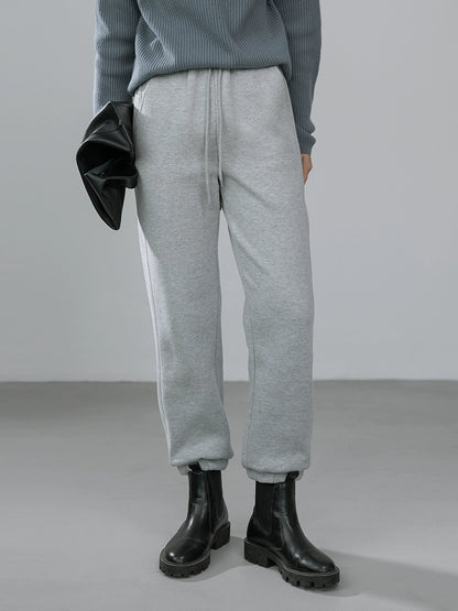 [Offre spéciale à durée limitée] Pantalon de survêtement simple et décontracté 100 % coton avec cordon de serrage pour femme, nouveau design original d'automne
