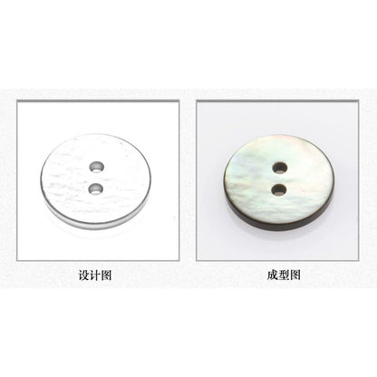 3369★  Natural color black butterfly shell buttons men's shirt cuff buttons colorful pearlescent shell texture buttons