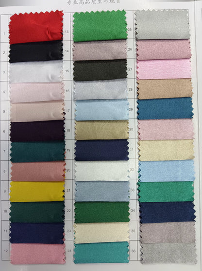 3908 Satén elástico brillante Satén brillante Forro de satén brillante Tejido brillante Imitación de ácido acético Simulación Satén de seda 8038