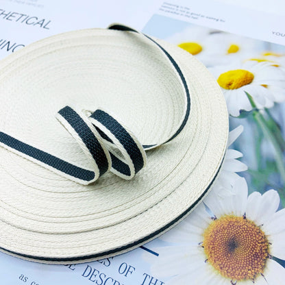 Cinta de jacquard intercolor de rayas de 1 cm, cinta de colores, tira de ribete, tira de prensado para dobladillos de ropa, accesorios de ropa