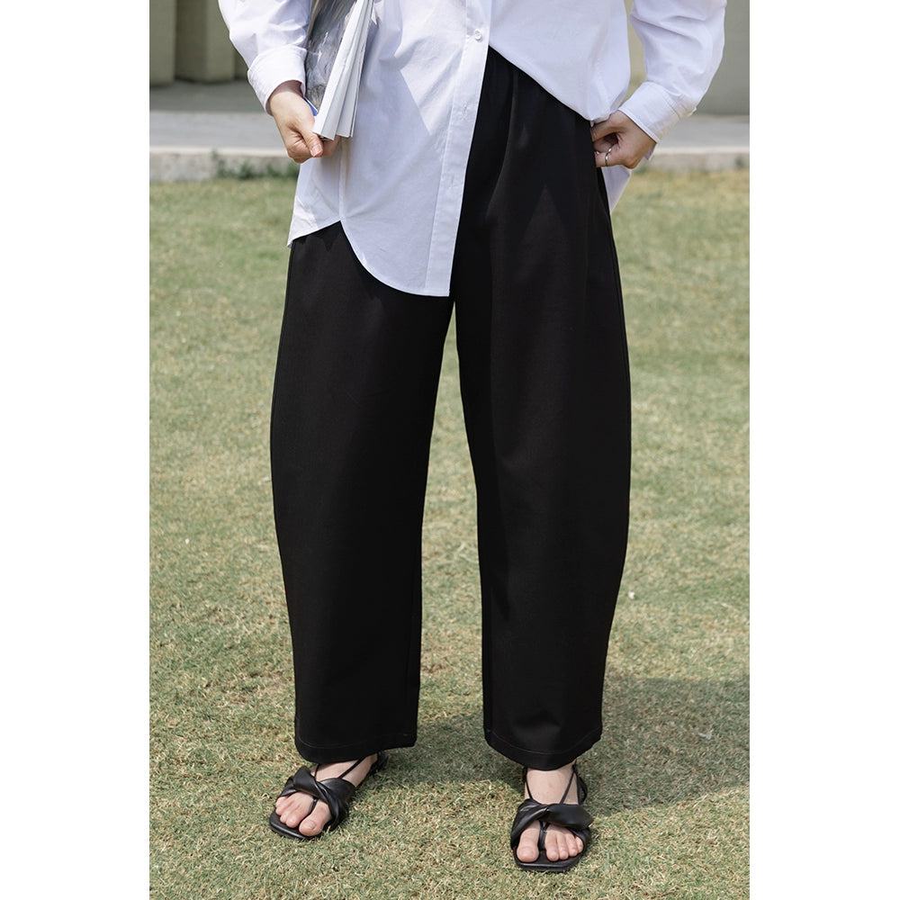 [Oferta por tiempo limitado] Pantalones CAREMIND con colgante de cintura alta y cobertura de cadera, color rábano, holgados, de primavera, de color liso para mujer 